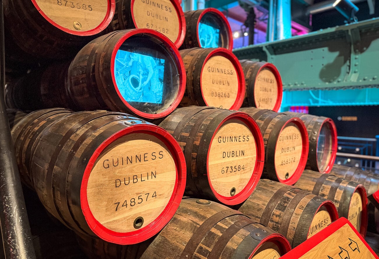 Beczki w Guinness Storehouse