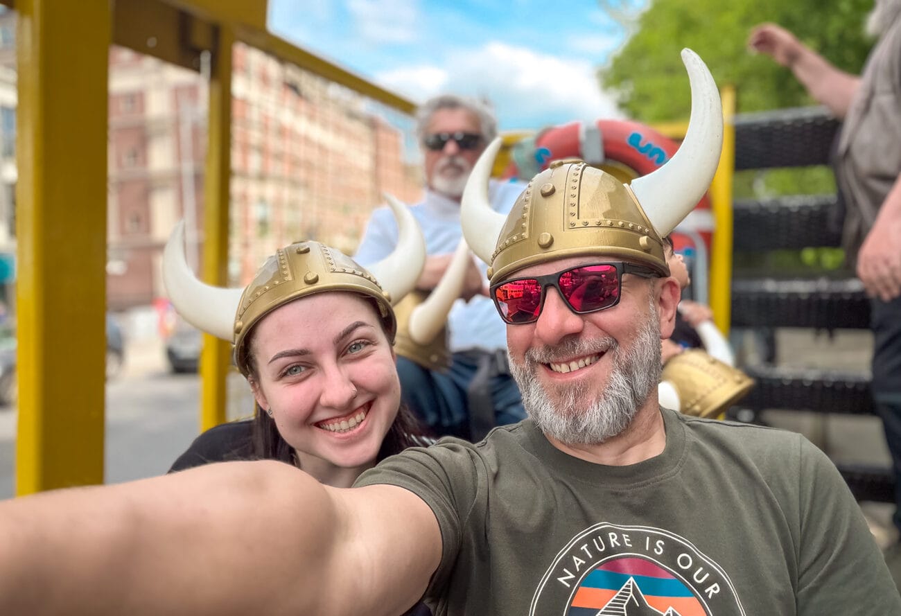 Wygodni w podróży na Viking Splash Tours
